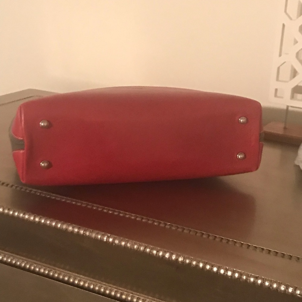 KATE SPADE RED & ARMY GREEN PURSE - Picture 3 of 8